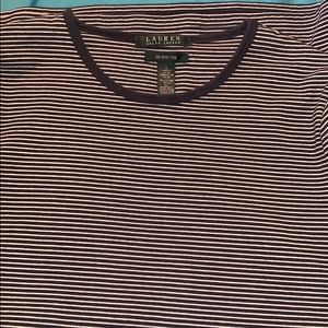 Ralph Lauren Navy & Cream striped Jackie T shirt